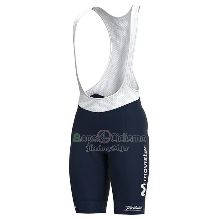 Movistar Ropa Ciclismo Culotte Corto 2021 Mangas Cortas Azul